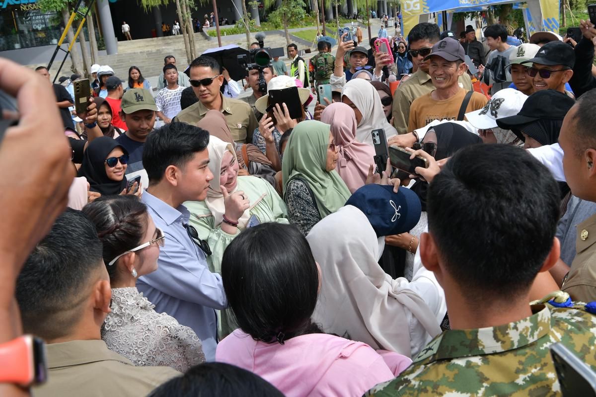 Libur Akhir Tahun, Gibran Bertemu Warga di IKN