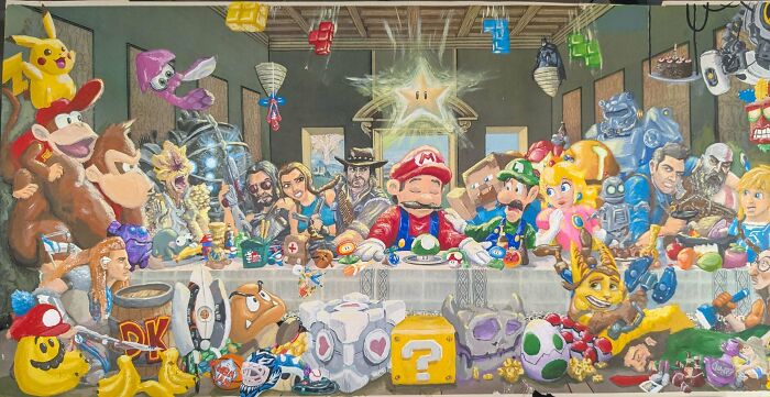 71 Of The Best ‘Repaintings’ Done By People On Old Thrifted Artworks (New Pics)