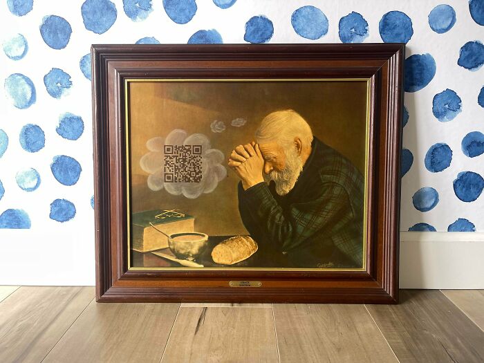 71 Of The Best ‘Repaintings’ Done By People On Old Thrifted Artworks (New Pics)