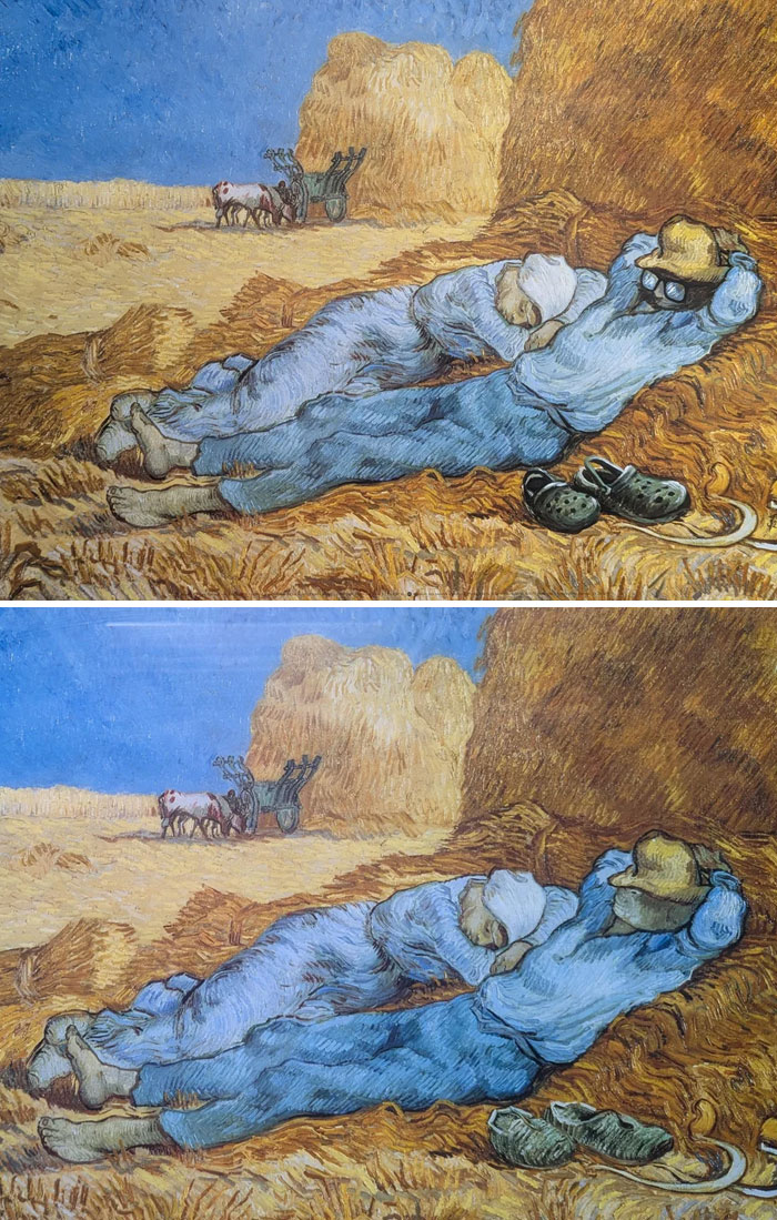 71 Of The Best ‘Repaintings’ Done By People On Old Thrifted Artworks (New Pics)