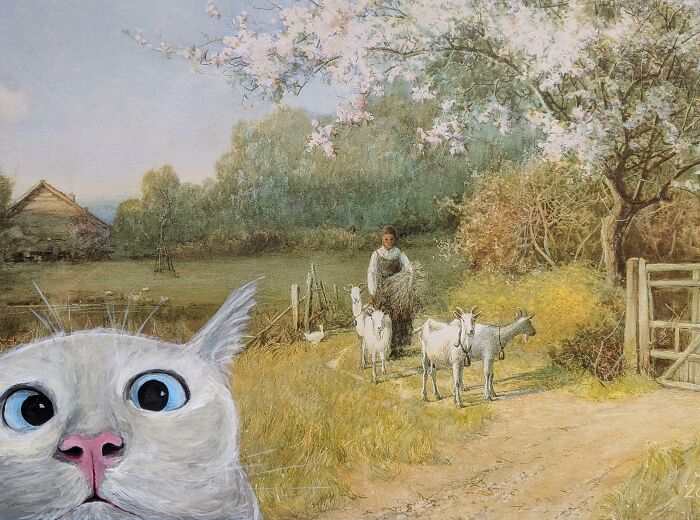 71 Of The Best ‘Repaintings’ Done By People On Old Thrifted Artworks (New Pics)