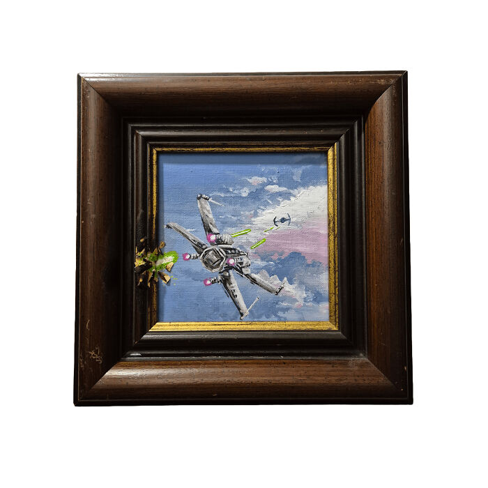 71 Of The Best ‘Repaintings’ Done By People On Old Thrifted Artworks (New Pics)