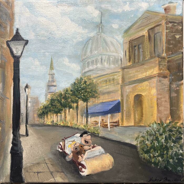 71 Of The Best ‘Repaintings’ Done By People On Old Thrifted Artworks (New Pics)