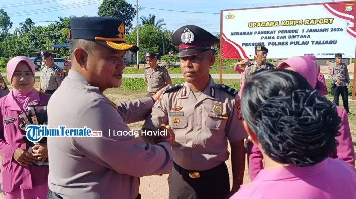 Puluhan Personel Polres Taliabu Kenaikan Pangkat, Ini Daftar Lengkapnya