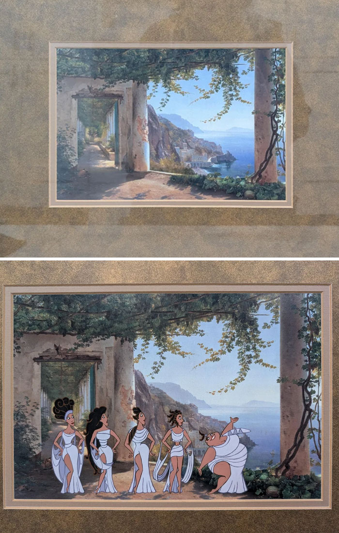 71 Of The Best ‘Repaintings’ Done By People On Old Thrifted Artworks (New Pics)