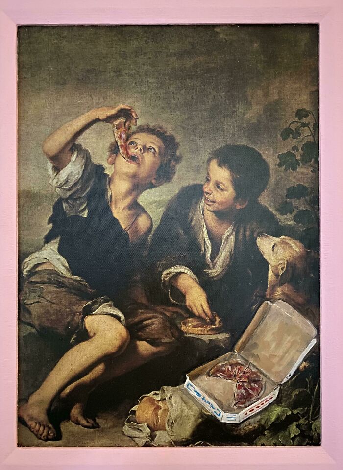 71 Of The Best ‘Repaintings’ Done By People On Old Thrifted Artworks (New Pics)