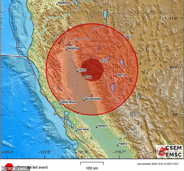 Earthquake warnings flash from California to Nevada as near ...