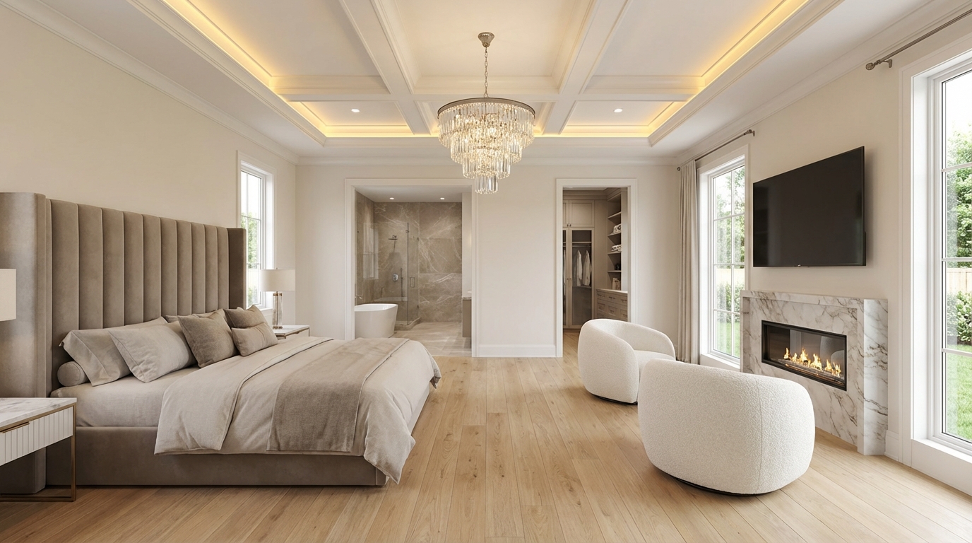 Avant/après : cette chambre principale toute blanche devient une suite ...