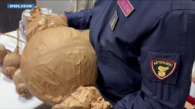 Italian police seize 'mega bomb' bound for illegal fireworks show
