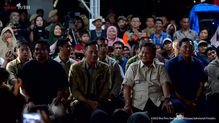 Prabowo di Pengungsian Batang Toru, Bupati Tapsel Ucapkan Terima Kasih