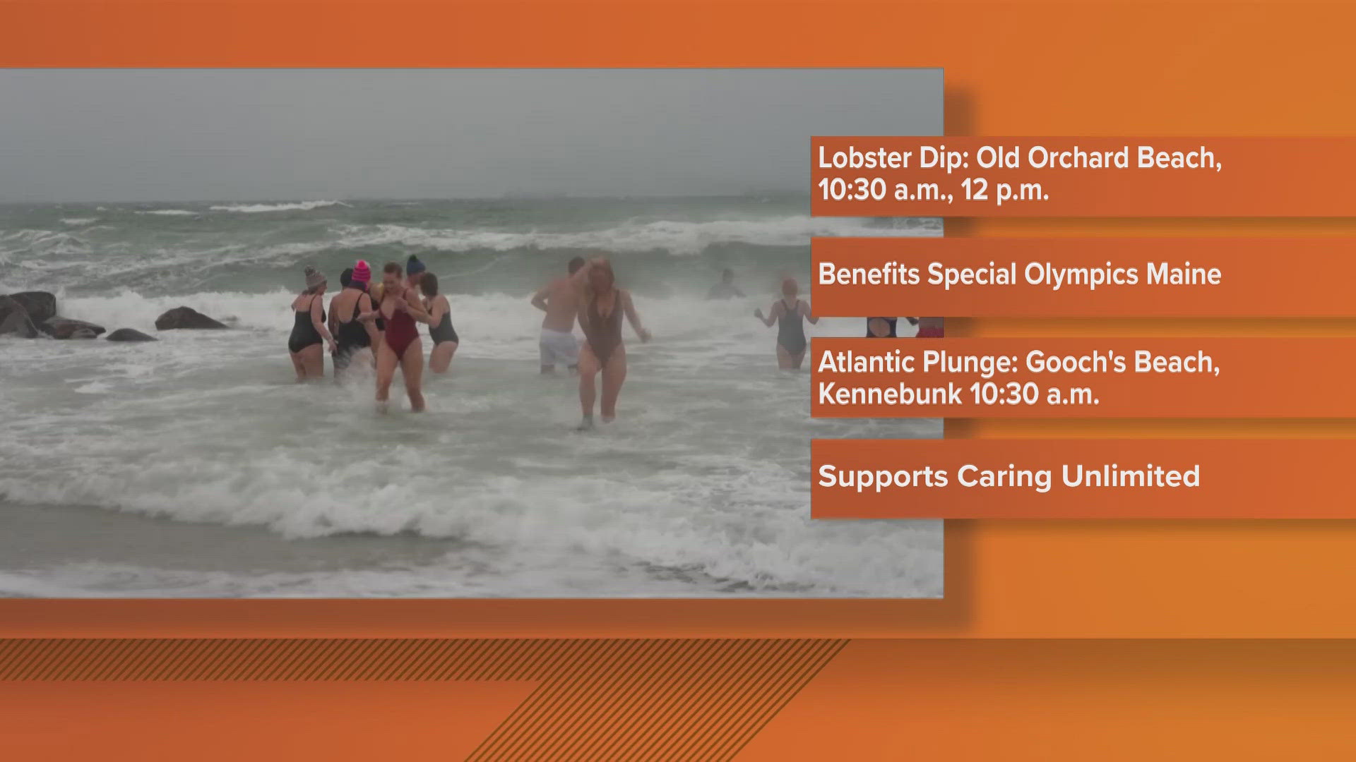 Cold water events are scheduled at Maine beaches for New Year's
