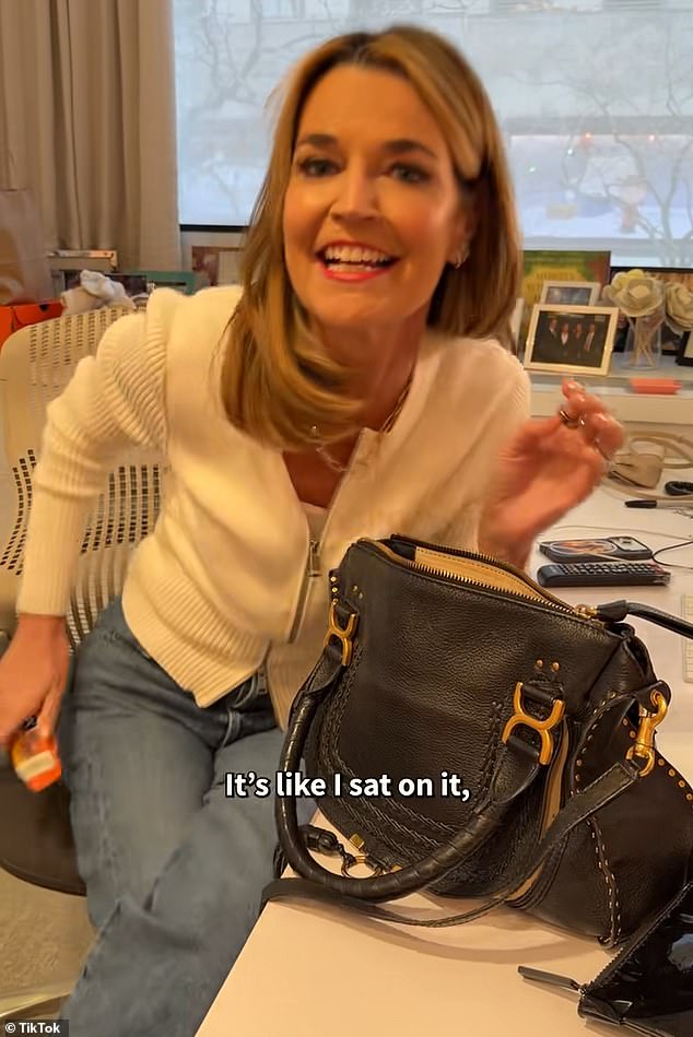 Savannah Guthrie shares the items she always carries in her purse