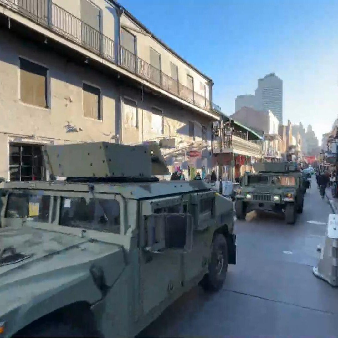 National Guard troops patrol New Orleans on New Year's a year after attack
