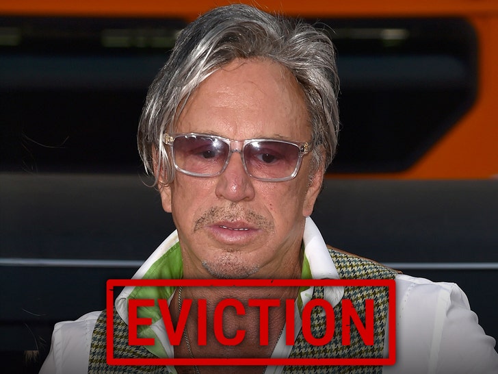 Mickey Rourke looking at possible eviction over unpaid rent