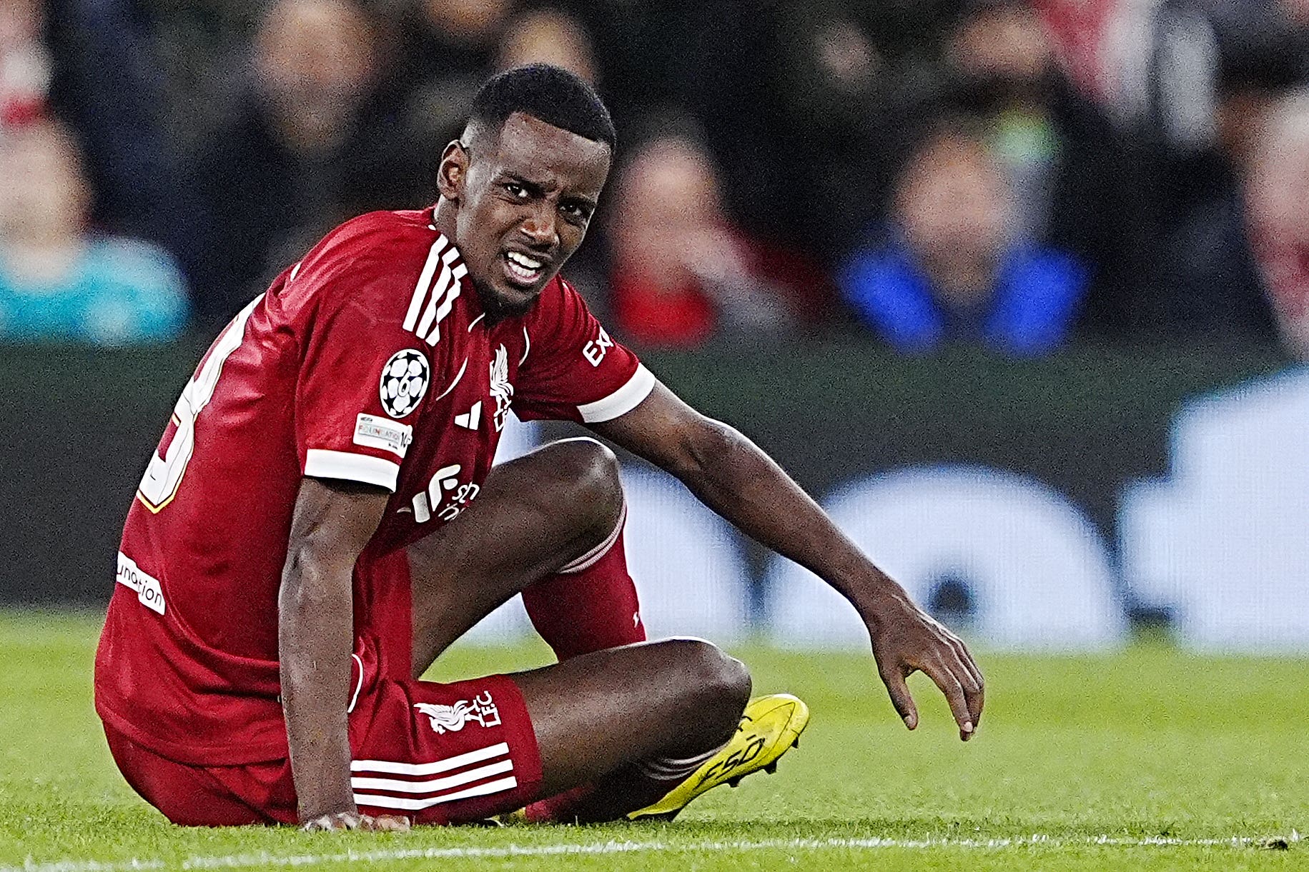 Alexander Isak is now injured having scored just two goals for the Reds (PA Wire)