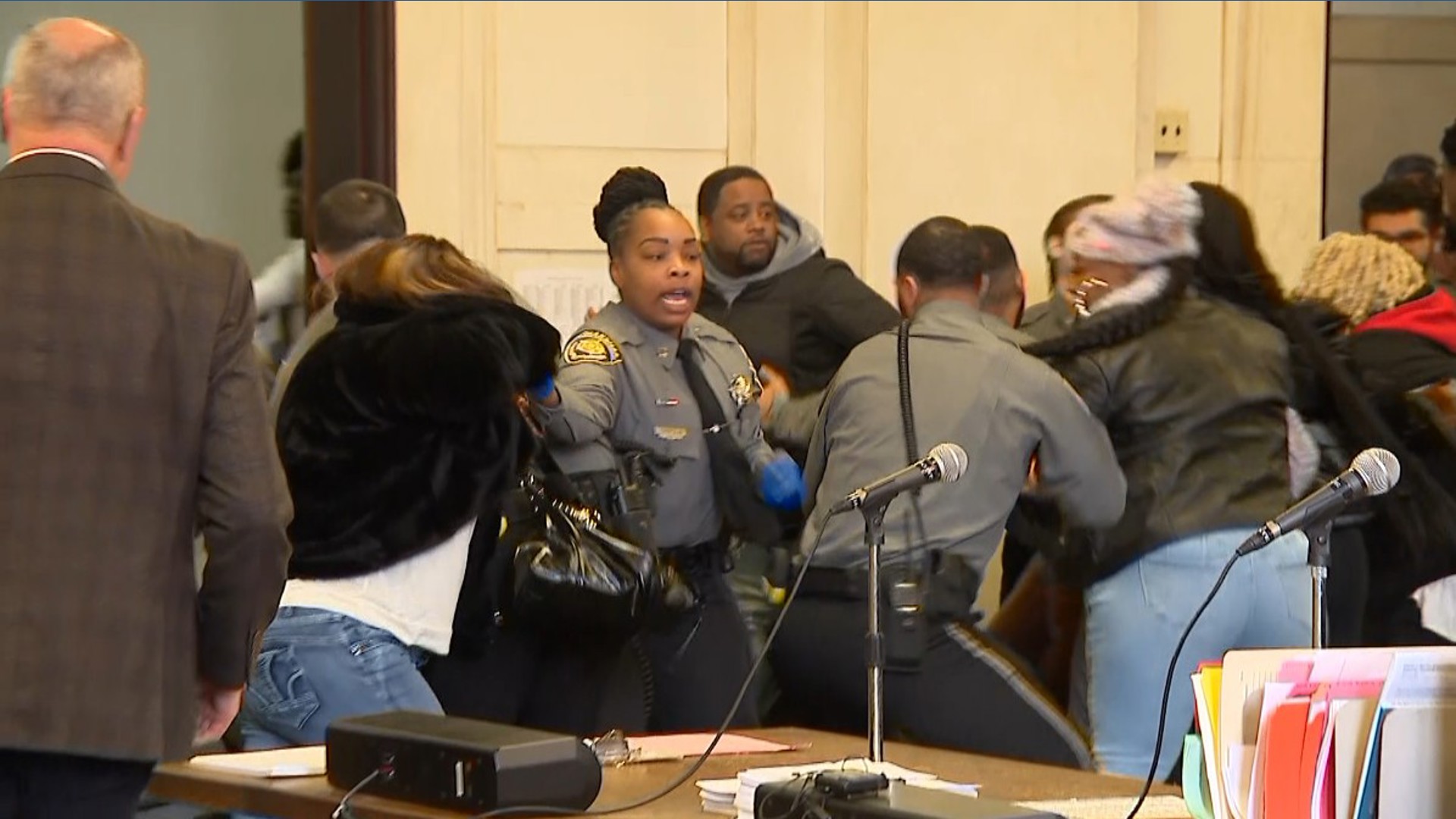 East Haven stabbing victim's family erupts as murder suspect leaves court