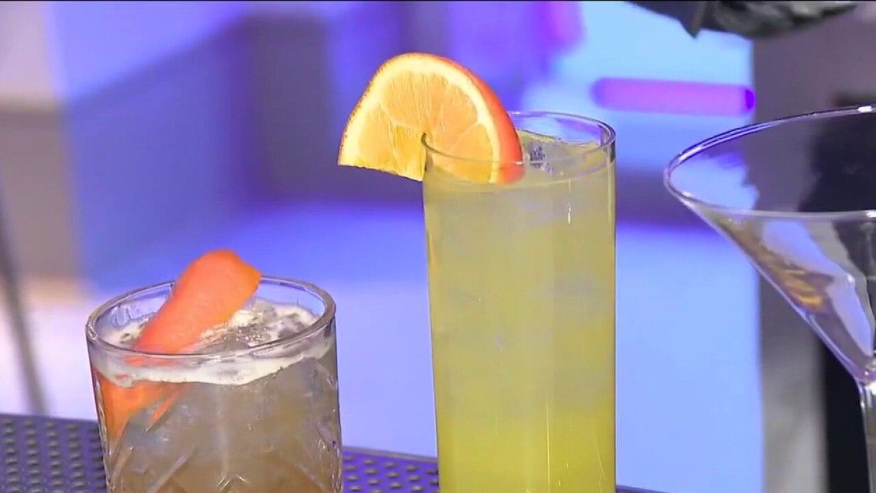 Signature cocktails at the Studio Bar