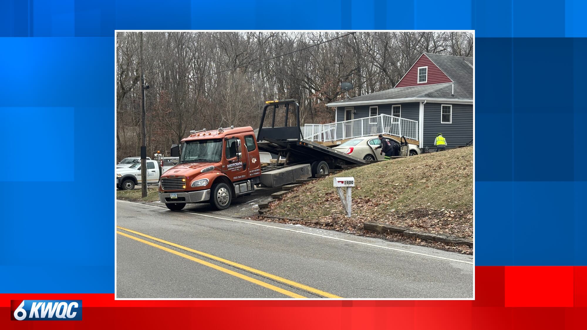 Driver injured after car hits house