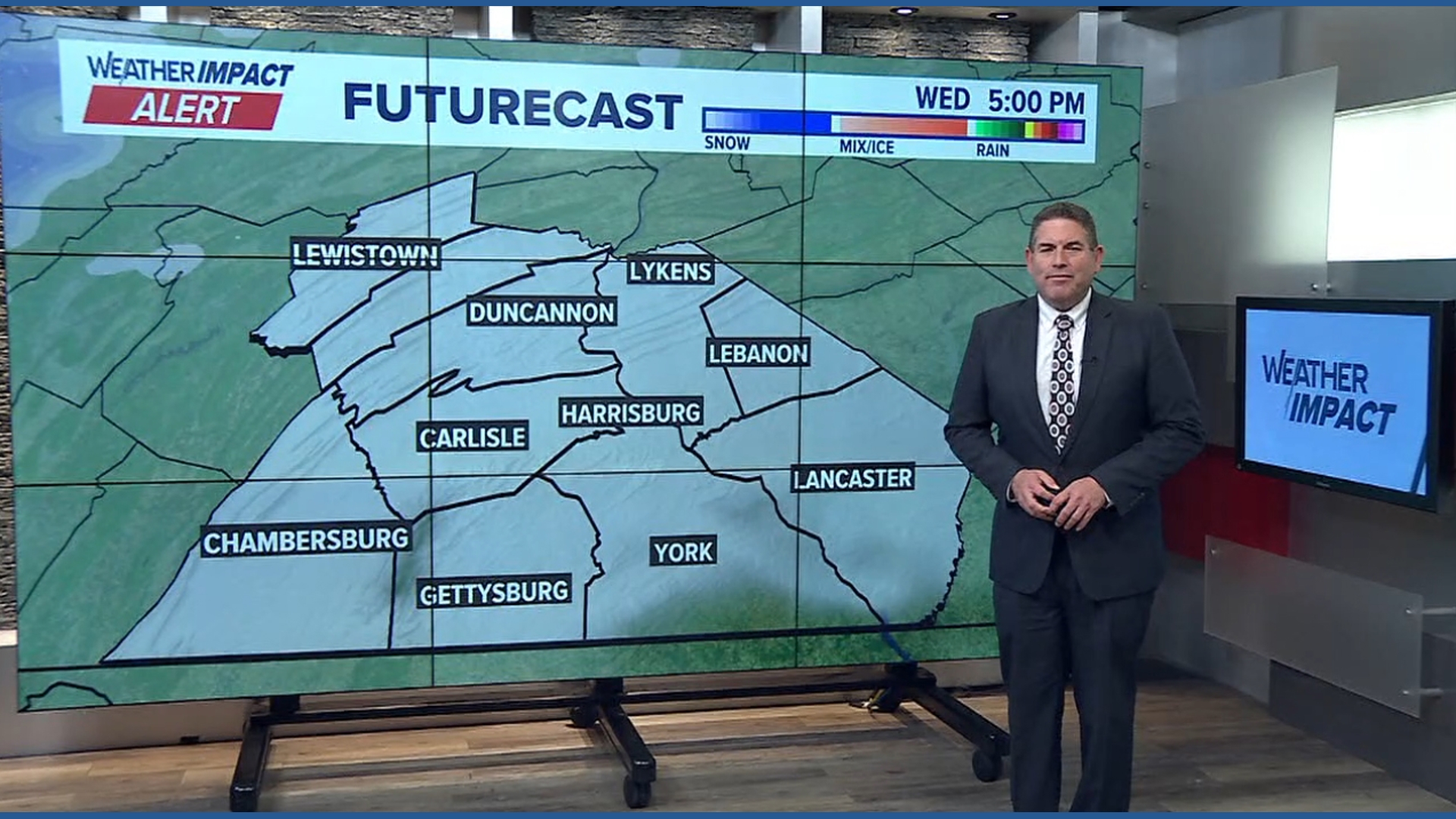 Weather Impact Alert forecast for New Years Eve