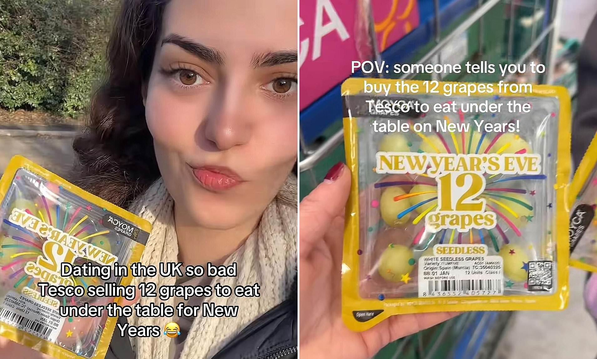Tesco cashes in on Spanish New Year's Eve tradition by selling 12 ...