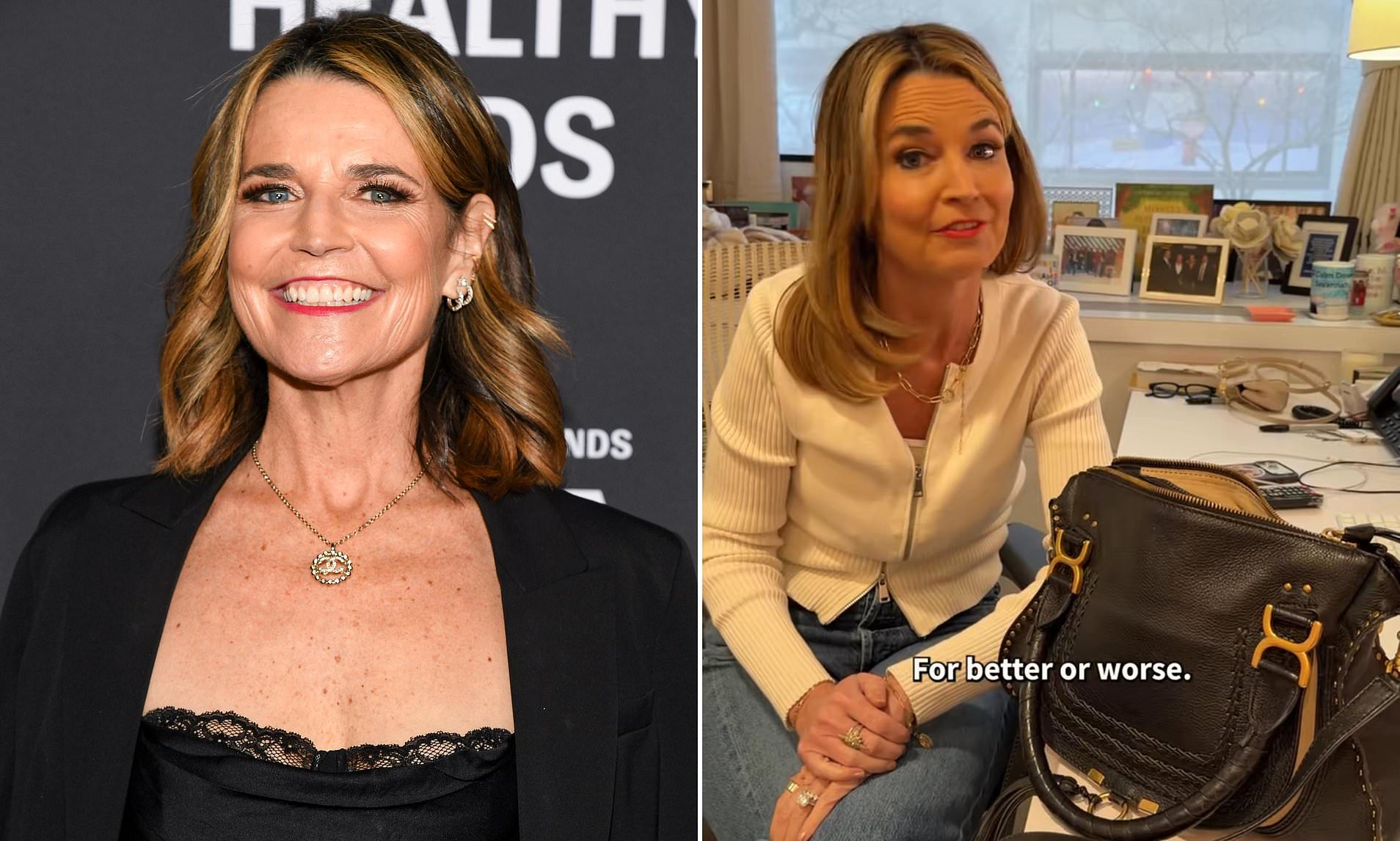 Savannah Guthrie shares the items she always carries in her purse(00)