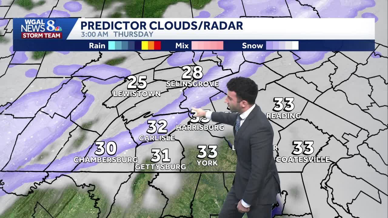 Some flurry chances; snow showers expected overnight