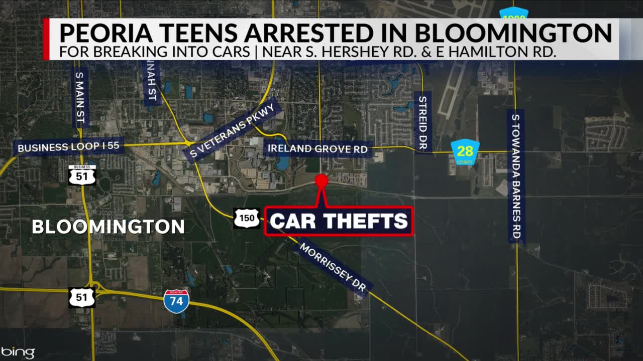 Peoria teens arrested in Bloomington for breaking into cars(00)