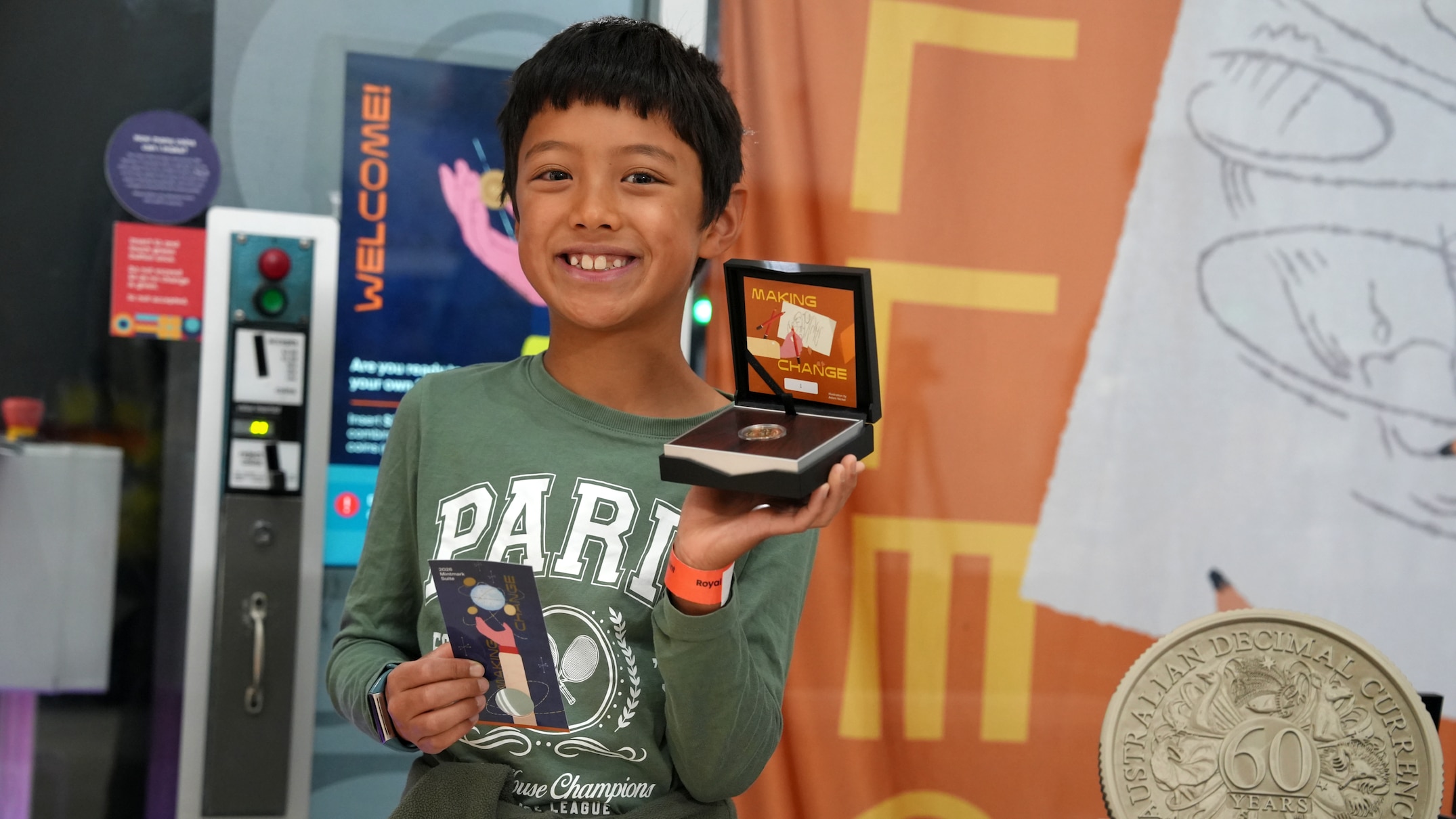 Eight-year-old boy mints world's first coin of 2026 after winning Royal ...