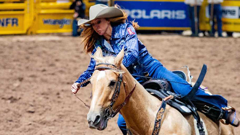 Three barrel racers earned NFR round checks aboard multiple horses