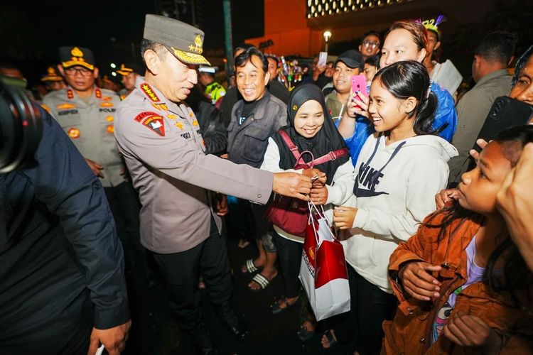 Kapolri Cek Pengamanan Tahun Baru di Bundaran HI