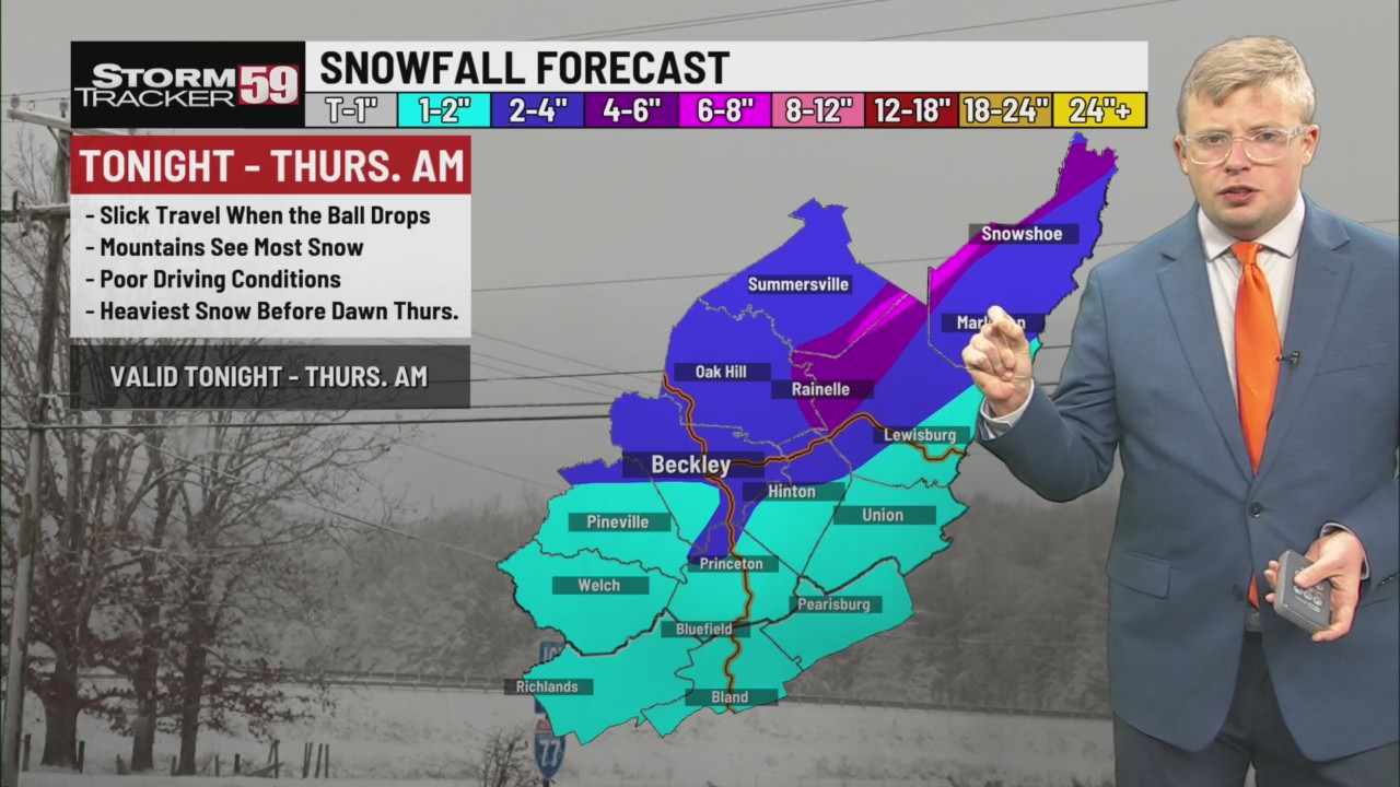 Steady snow, slick travel expected tonight - here's the latest snow ...