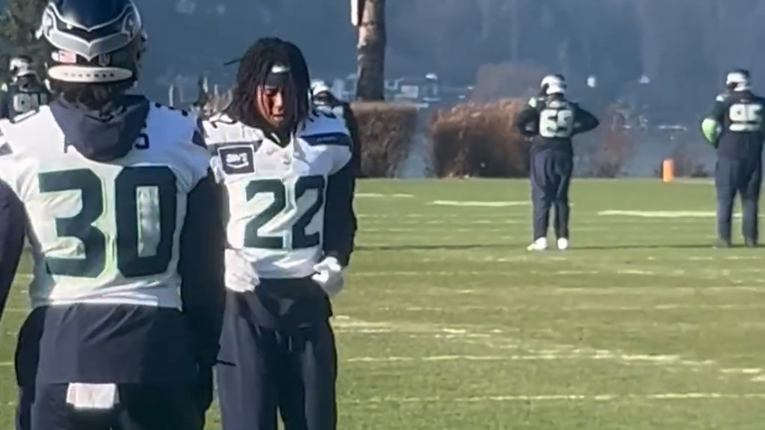 Pro Bowl returner Rashid Shaheed (22) practices after concussion, 3 ...
