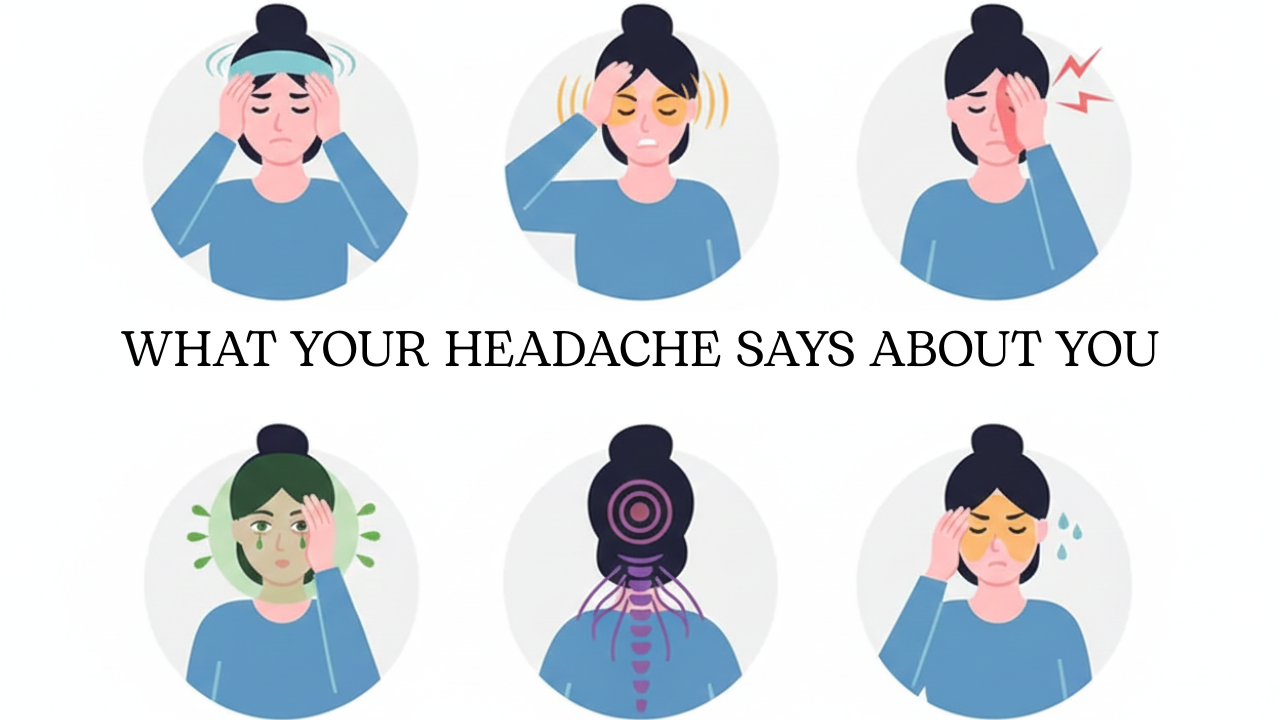 What the location of your headache says about your health