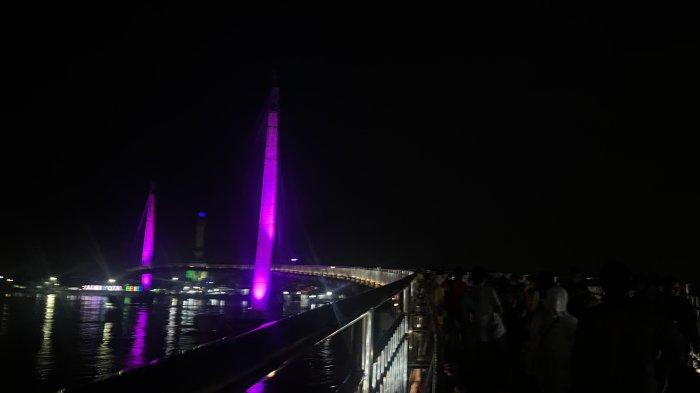 Foto-foto Jembatan Gentala Arasy Jambi Saat Tahun Baru 2026