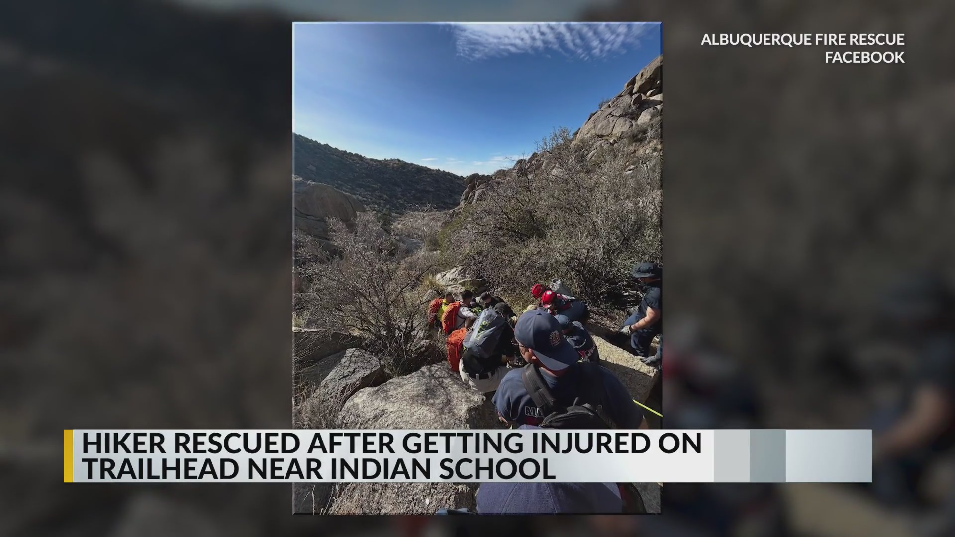 Hiker rescued after getting injured on trail in the foothills