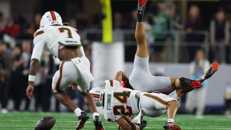 Miami takes out defending champ Ohio State in CFP quarterfinal