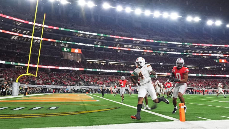 Miami takes out defending champ Ohio State in CFP quarterfinal