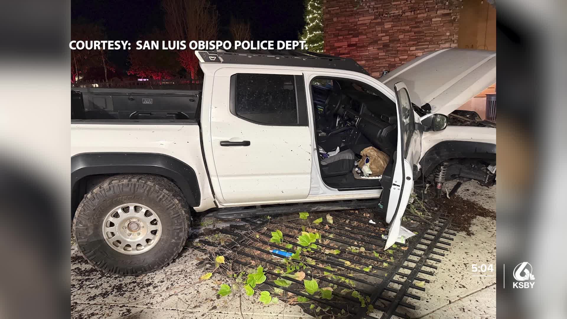 Driver arrested following San Luis Obispo crash