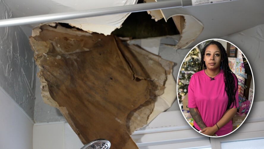 Milwaukee renter says landlord has failed to fix her ceiling that caved ...