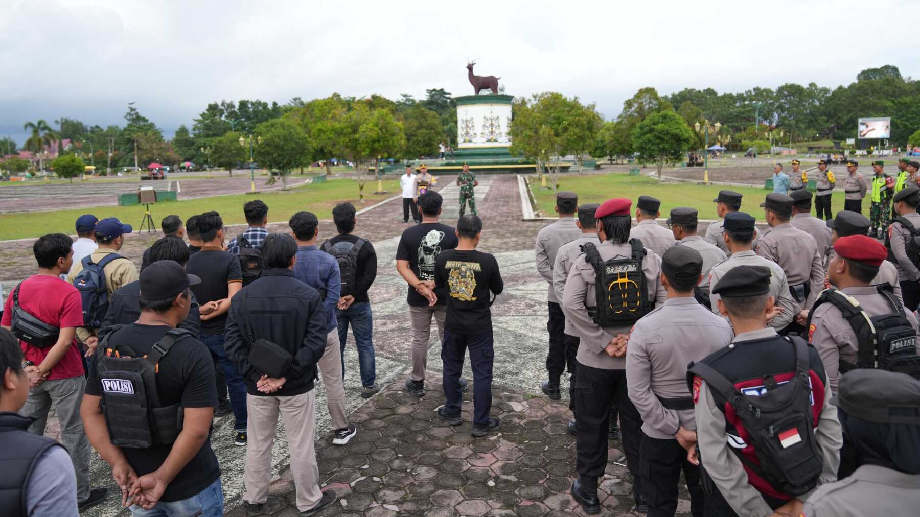 Apel Cipta Kondisi di Bundaran Rusa, Wabup Lamandau Fokus Pengamanan