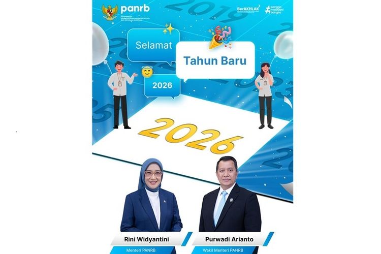 Sambut 2026, Menteri dan Wakil Menteri PAN RB Ajak ASN Layani dengan Sepenuh Hati