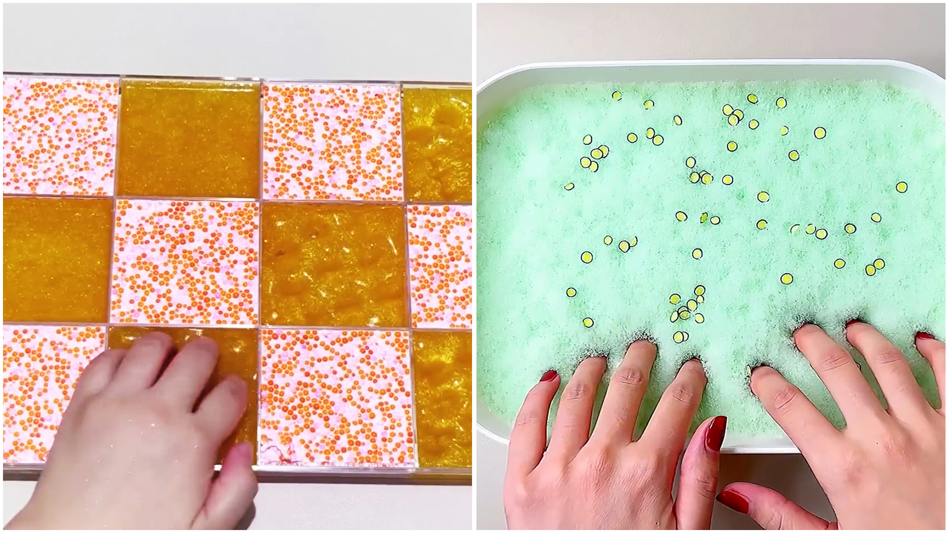 Soft slime texture ASMR for relaxation