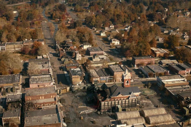 Netflix Downtown Hawkins in 'Stranger Things'.
