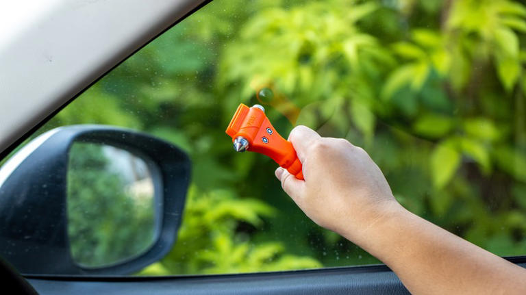 Breaking a car window from the inside may be a lot harder than you think