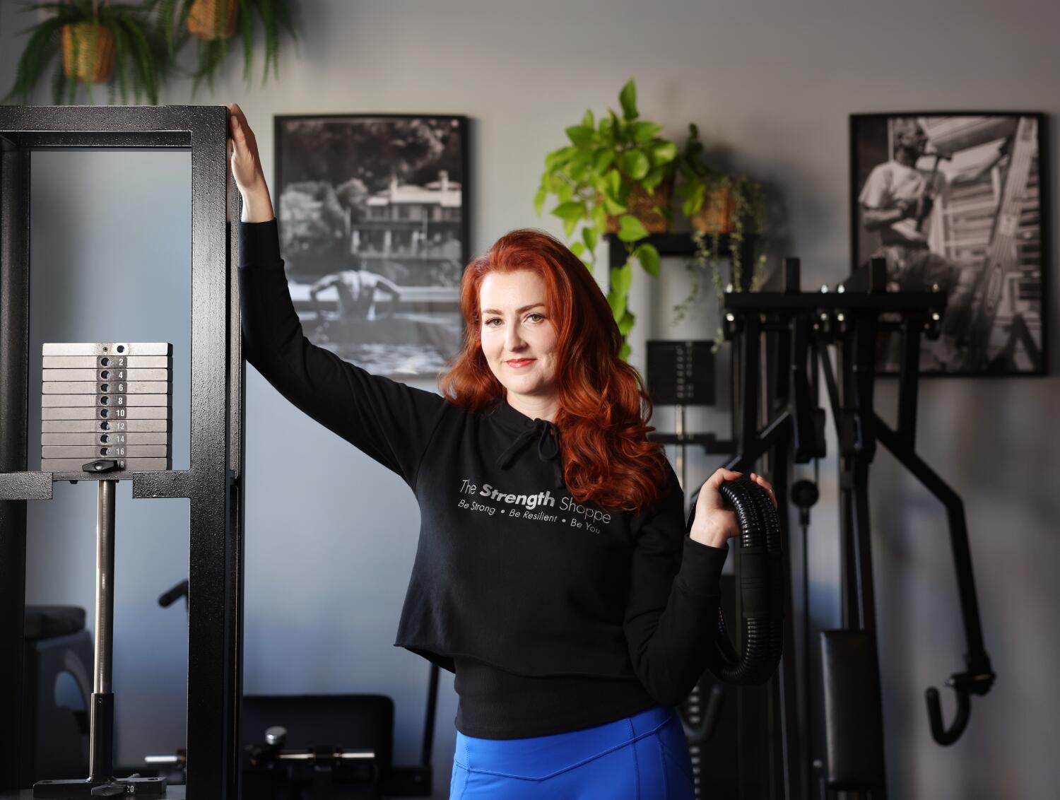 Melinda Hughs at the Strength Shoppe. ((Christina House / Los Angeles Times))