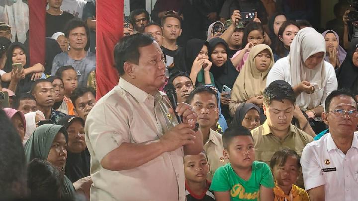 Alasan Prabowo Menginap Tahun Baru di Sumatera