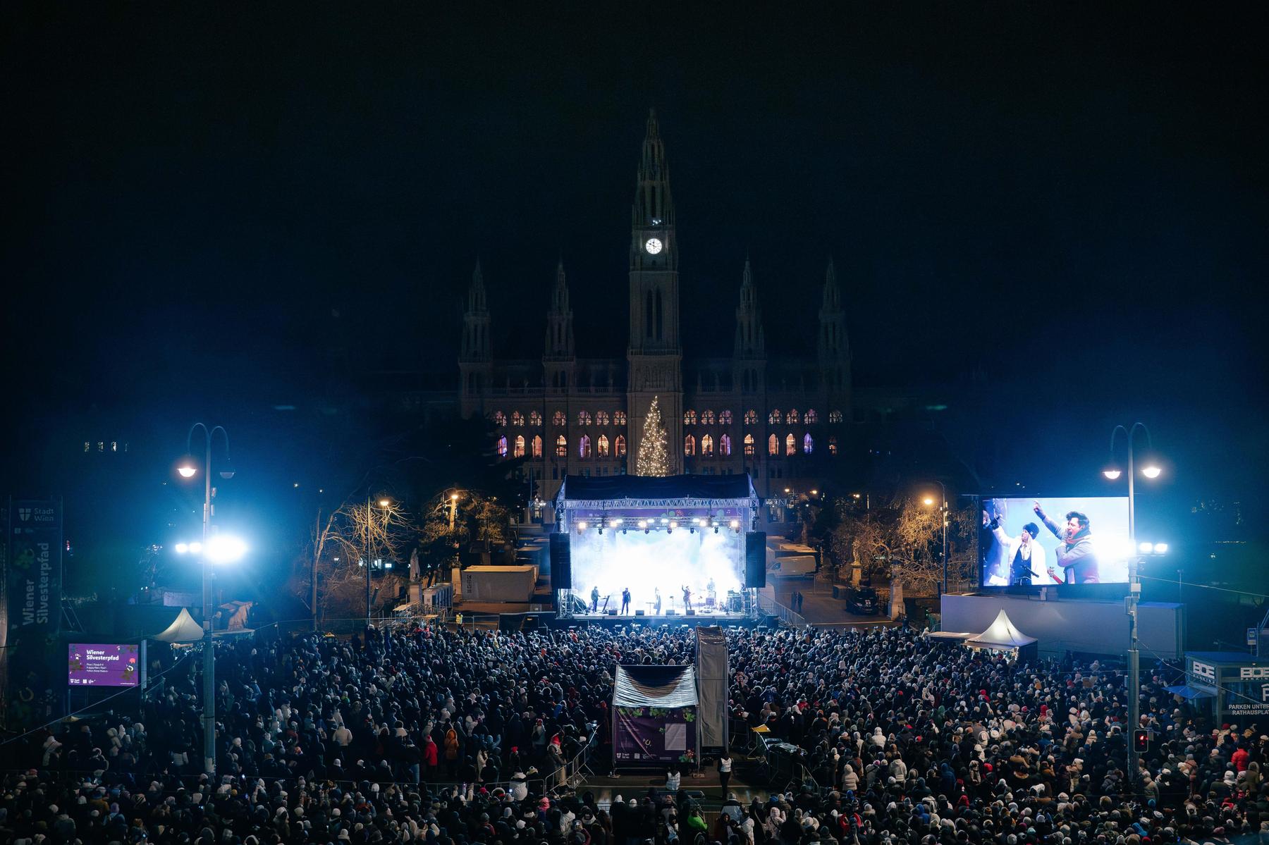 Rund 550.000 Besucher feierten am Wiener Silvesterpfad