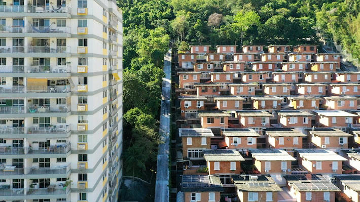 Projeto do condomínio tem semelhanças conceituais com uma proposta anterior de Sérgio Bernardes para a remodelação da favela do Irajá na década de 1960 Foto: Pedro Kirilos/Estadão