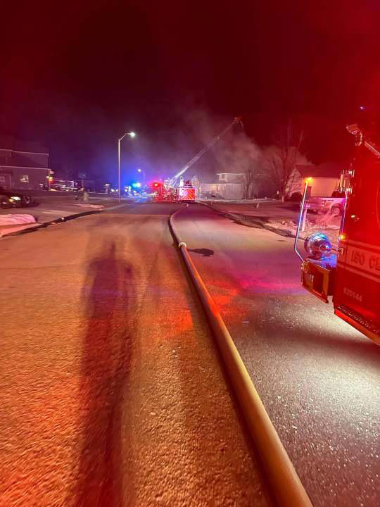 Structure fire in Tea on New Year’s Eve