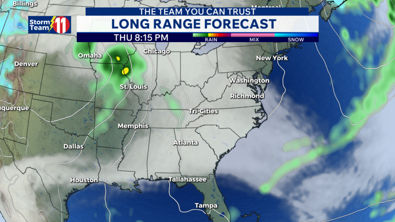 Clouds increase overnight with clouds and warmer temperatures for Friday
